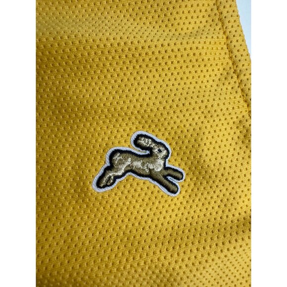 Tracksmith Womens Singlet Strata Yellow Navy Size Large - Picture 4 of 7